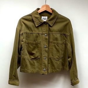 Zara Army denim jacket